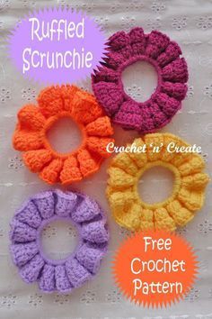 Free Crochet Patterns For Hair Scrunchies, Free Crochet Hair Tie Patterns, Crochet With Hair Tie, Hair Tie Crochet Pattern, Crochet Bow Hair Tie Free Pattern, Free Crochet Hair Scrunchie Pattern, Crochet Hair Tie Pattern, Hair Ties Crochet, Crocheted Hair Scrunchies