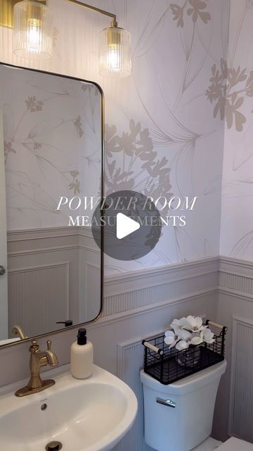 Catherine | Neutral + Organic + Minimal on Instagram: "Measure & measure again 

Here’s the measurements of our bathroom paneling for reference 📏

The size of our bathroom is 5’2” x 5’ our ceilings are 9’

🤎follow for more attainable DIYs 
🤎comment shop for material list

#smallbathroomdesign #paneling #diy #bathroommakeover #polewrap #interiordesign #neutralhome #measurement" Bathroom Molding On Walls, Paneling In Bathroom, Bathroom Panelling Ideas, Bathroom Molding, Bathroom Panelling, Batten Bathroom, Bathroom Trim, List Wallpaper, Pole Wrap