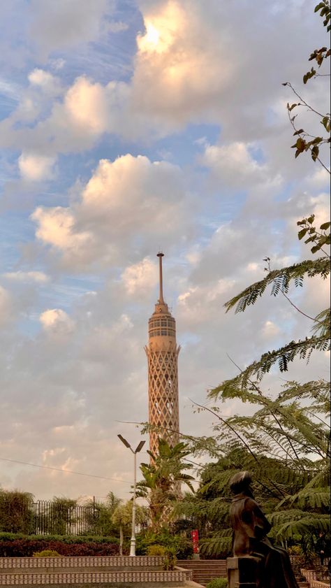 #egypt #egypttravel #sky #clouds #cairo #cairotower Egypt Moodboard, Cairo Tower, Cairo Airport, Egypt Resorts, Places In Egypt, Life In Egypt, Egypt Aesthetic, Egypt Culture, Egypt Fashion