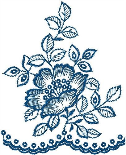 Floral Machine Embroidery Designs, Embroidery Design Download, Border Embroidery Designs, Border Embroidery, Paper Embroidery, Pola Sulam, Creative Embroidery, Embroidery Patterns Free, Design Flower