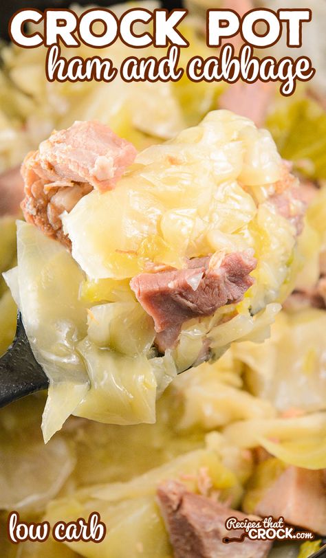 Are you looking for an easy low carb family dinner? We love this Crock Pot Ham and Cabbage. It is so easy to throw together and a perfect leftover ham recipe. Cabbage Low Carb Recipes, Ham And Cabbage Recipe, Pressure Cooker Ham, Crock Pot Ham, Ham And Cabbage, Crockpot Ham, Leftover Ham Recipes, Ham Recipe, Cabbage Casserole