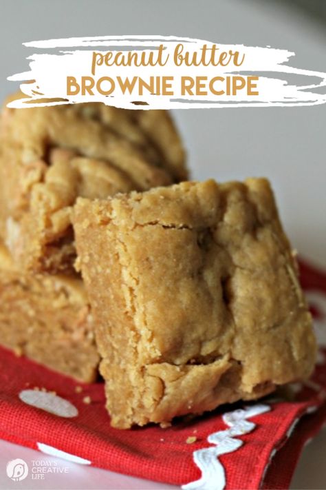 Yellow Cake Mix Peanut Butter Bars, Yellow Cake Mix Uses, Chewy Peanut Butter Brownies, Recipes Using Peanut Butter Chips, Yellow Cake Mix Peanut Butter Cookies, Peanut Butter Cake Recipe Easy, Chunky Peanut Butter Recipes, Recipes With Peanut Butter Chips, Brownie Add In Ideas