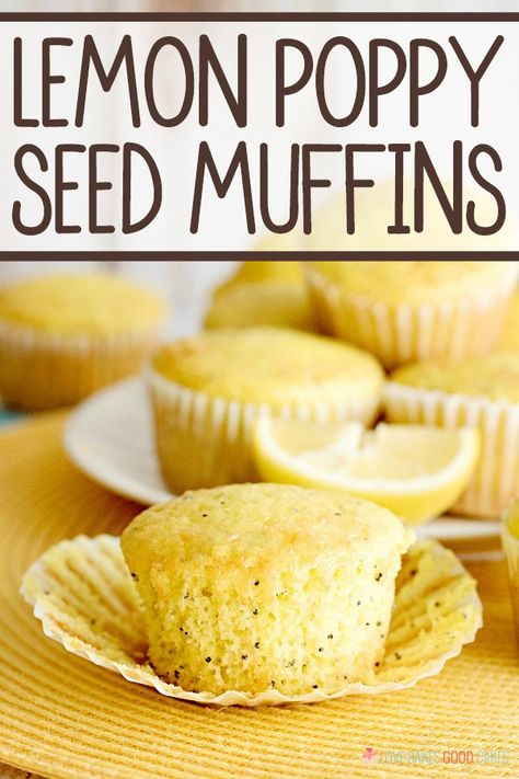 Lightly sweet with a burst of lemon flavor, these moist and tender Lemon Poppy Seed Muffins are great for breakfast or brunch. Poppy Muffins, Lemon Poppy Muffins, Poppyseed Muffins, Lemon Poppy Seed Muffins, Seed Muffins, Berry Muffins, Poppy Seed Muffins, Lemon Poppyseed Muffins, Healthy Muffin Recipes