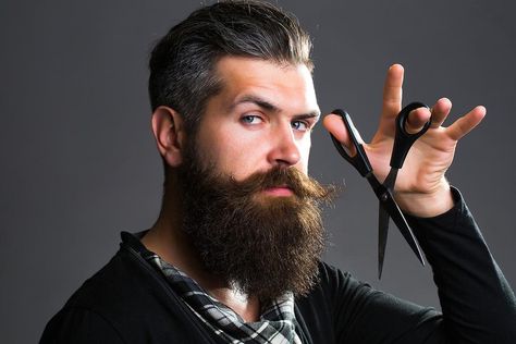 Bald Men With Beards, Barber Man, Handsome Bearded Men, Mens Hairstyles With Beard, Bald With Beard, Hair Replacement Systems, Hair Shears, Perfect Beard, Long Beards