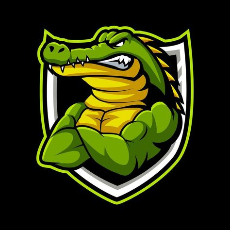 Tatoo 3d, Alligator Logo, Logo For Business, Pet Logo, Logo Animal, Crocodile Logo, Drawing Animals, Game Logo Design, Gaming Logo