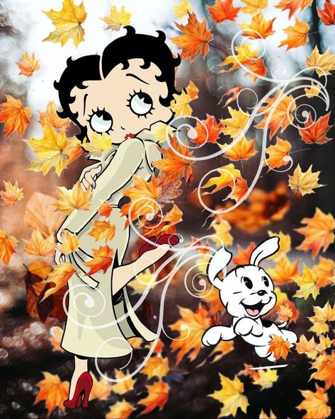 Betty Boop And Pudgy, Trenchcoat Style, Autumn Weekend, Betty Boop Pictures, Autumn Actvities, Welcome Fall, Backgrounds Phone Wallpapers, Fall Wallpaper, Weekend Vibes