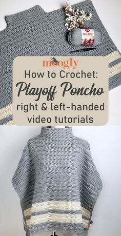 Poncho Tutorial, Left Handed Crochet, Crochet Poncho Free Pattern, Crochet Abbreviations, Crochet Poncho Patterns, Poncho Pattern, Poncho Style, Crochet Woman, Chale Crochet