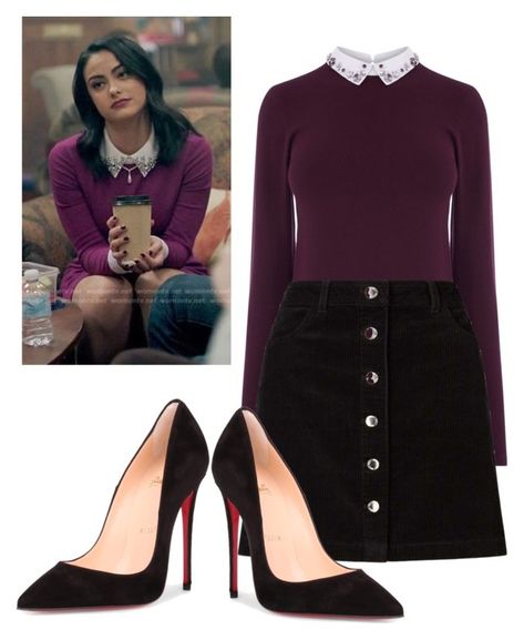 "Veronica Lodge" by desiremeb ❤ liked on Polyvore featuring Warehouse, Miss Selfridge, Christian Louboutin, VeronicaLodge and riverdale Riverdale Betty Outfits, Veronica Lodge Outfits Ideas, Riverdale Outfits Veronica, Veronica Lodge Outfits Riverdale, Veronica Lodge Costume, Riverdale Outfits Ideas, Veronica Lodge Fashion, Riverdale Style, Veronica Lodge Riverdale