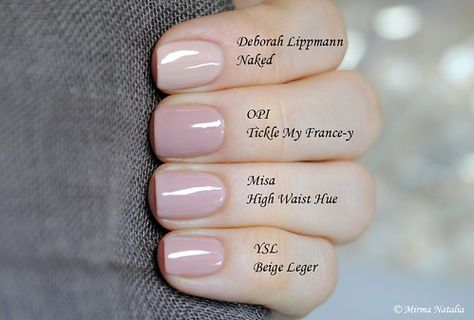 Sheer Nails, Nude Nail Polish, Gel Nail Colors, Deborah Lippmann, Neutral Nails, Opi Nails, Makati, Short Acrylic Nails, Nail Polish Colors