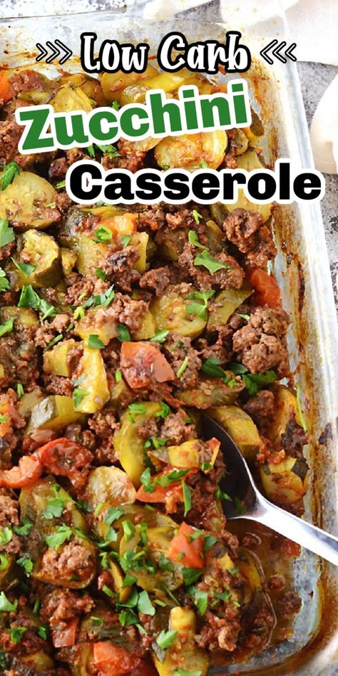 Beef Zucchini Mushroom Recipes, Cubed Zucchini Recipe, Meaty Zucchini Casserole, Beef Zucchini Recipes, Ground Beef Zucchini Recipes, Ground Beef And Zucchini, Zucchini Ground Beef, Weight Watchers Dinner Ideas, Beef Zucchini Casserole