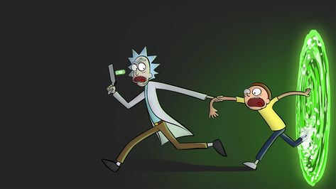 Rick And Morty Portal, Morty Wallpaper, Portal Wallpaper, Rick E Morty, Avatar Quotes, Robot Wallpaper, Rick And Morty Season, Rick And Morty Poster, Morty Smith