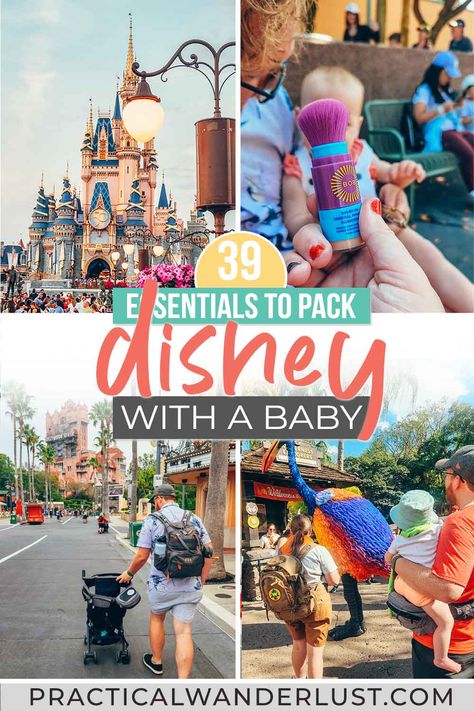 Disneyland With An Infant, Disney With One Year Old, Disneyland Toddler Packing List, Disney With Toddlers Tips, Infant Disney Outfit, Disney World Packing List For Kids, Disney With An Infant, Disneyland With A One Year Old, Disney With A One Year Old