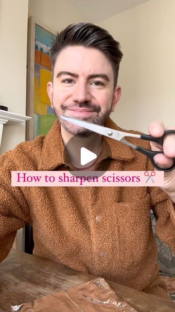 MR CARRINGTON | Iwan on Instagram: "Sharpening my scissors ready for some Easter craft DIYs ✂️🙌🐣❤️  @mrcarringtonhome   #homehacks #hacks #scissors #hometips #householdtips #craftideas #crafting #mrcarringtonhome" How To Sharpen Scissors Diy, Sharpen Scissors Diy, Using Thinning Shears At Home, Sharpening Scissors, Economics 101, Cast Iron Care, Cloth Paper Scissors, How To Sharpen Scissors, Thinning Shears