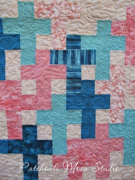 Patchouli Moon Studio~Faith Crosses Quilt Cross Quilts Ideas, Cross Quilt Pattern, Quilts Easy, Prayer Crafts, Prayer Quilt, Quilt Crafts, Lap Quilt Patterns, Cross Quilt, Quilting Designs Patterns