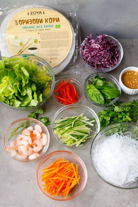 Fish Spring Rolls Recipe, Fresh Summer Rolls, Shrimp Rice Wrap Spring Rolls, Shrimp Wraps Rice Paper, Fresh Rice Paper Rolls, Seafood Spring Rolls, Chicken Spring Roll Recipe Rice Paper, Summer Roll Recipe, Rice Paper Rolls Shrimp