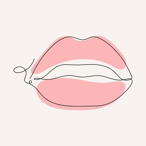 Continuous one Line drawing of Lips. Woman pink Lips logo for makeup. Minimalistic vector illustration for posters, cards, banner, template, design element, web. Lip Logo Design Ideas Aesthetic, Logo Design For Lip Gloss, Lips Logo Branding Aesthetic, Lips Illustration Art, Liptint Logo Design Ideas Minimalist, Liptint Logo Template Aesthetic, Lip Line Drawing, Liptint Logo Design Ideas Aesthetic, Lips Logo Design