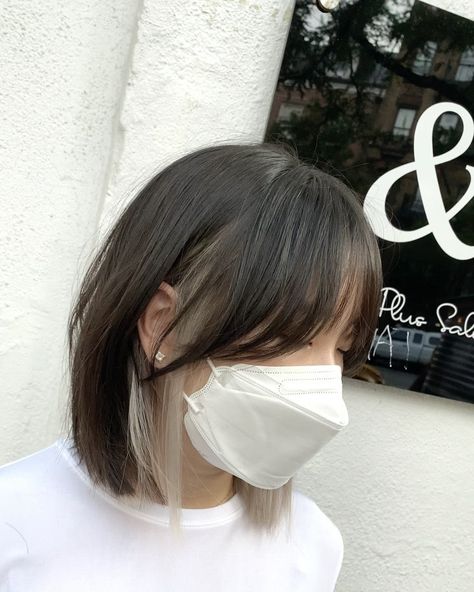 Peekaboo Hair Curtain Bangs, Peekaboo Bangs, Peekaboo Hair, Textured Bob, Long Bob Hairstyles, Curtain Bangs, Long Bob, Haircut Ideas, Instagram Video