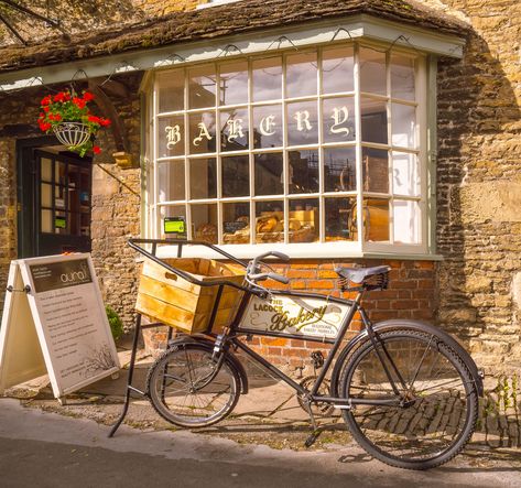 Village Bakery, Cobblestone Path, Vintage Bakery, Cute Bakery, South West Coast Path, Quaint Cottage, Beautiful Paris, English Village, British Heritage