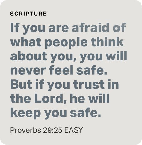 ‭‭Proverbs‬ ‭29‬:‭25‬ ‭EASY‬‬ Proverbs 29 25, Proverbs 29, Healthy Communication, Trust In The Lord, Believe Quotes, Christian Bible Quotes, Believe In God Quotes, Women Of Faith, God Quotes