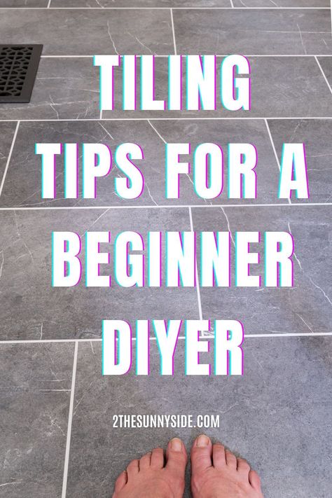 If you’re installing tile for the first time, you’ll want to see our tips & tricks for installing tile that will ensure that you get professional looking results. You’ll see step by step photos and instructions as we install a tile floor. These same tips can be used for installing a backsplash too. This is a DIY project that you can do.#Howtoinstalltile #laundryroomfloor #installingtileforbeginners Laying Tile Floor, Brown Bathroom Floor, Tile Laying Patterns, Installing Tile, Bathroom Floor Tile Ideas, Installing Tile Floor, Floor Tile Ideas, Tile Floor Diy, Flooring Types