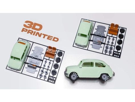 600 kit card by Pacomax Hoc Hanh, Paper Toys Template, 3d Printing Diy, Fiat 600, 3d Printer Projects, 3d Printing Projects, Photoshop Tutorial Design, 3d Printers, Paper Toys