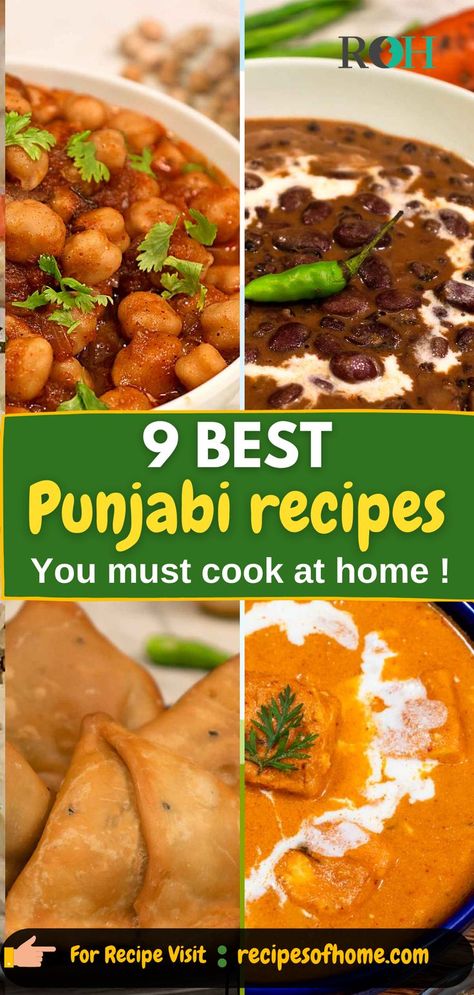 punjabi food recipes , easy pnjabi dish Punjabi Breakfast Recipes, Punjabi Dishes Vegetarian, Punjabi Vegetarian Recipes, Punjabi Dinner, Punjabi Dishes, Indian Vegetarian Dinner Recipes, Indian Dinner Menu, Punjabi Recipes, Best Vegetarian Dishes