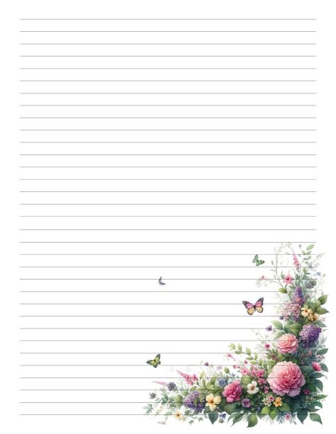 Free Printable Floral Stationary Free Stationary Printable Templates, Stationary Printable Free, Free Printable Stationery Paper, Printable Stationery Paper, Bible Stickers, Stationary Printable, Pumpkin Patch Sign, Writing Papers, Free Printable Stationery