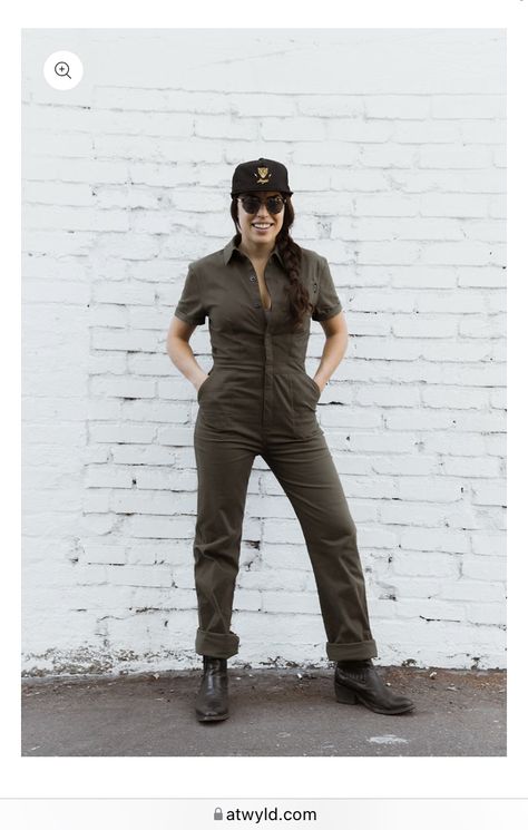 Mechanic Style, Mechanic Jumpsuit, Olive Jumpsuit, The Mechanic, Jumpsuit Fitted, Pit Crew, To Pee, Style Jumpsuit, Jumpsuit Online