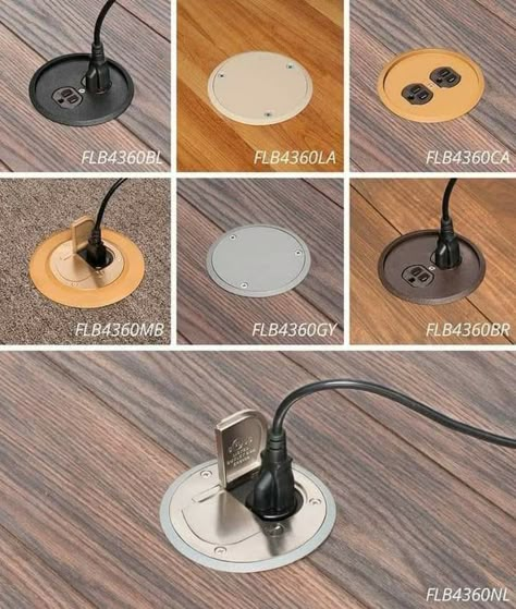 Floor Outlets Living Rooms, Floor Electrical Outlets, Floor Outlet, Floor Outlets, Electric Outlets, Home Engineering, Floor Boxes, Hidden Rooms, Casa Patio