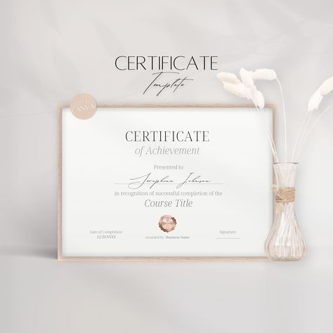 Certificate design