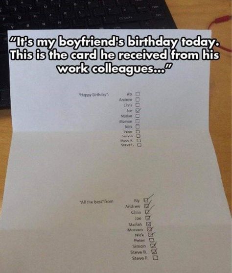 Gift Pranks, Pranks To Pull, Work Fails, Work Humor, Funny Birthday Cards, Birthday Humor, Bones Funny, Funny Cute, Really Funny