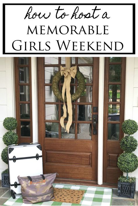 Ladies Weekend Food Ideas, Girls Trip Theme Nights, Girls Cabin Trip Ideas, Weekend Retreat Ideas, Cousin Weekend Ideas, Girls Weekend Recipes, Girls Birthday Weekend Ideas, Girls Trip Games For Adults, Girls Weekend Snack Ideas