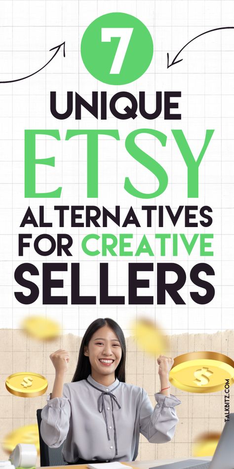 Is Etsy holding you back? Explore 7 different platforms where creative sellers can showcase their products and connect with more customers. These alternatives could be exactly what you need to grow your business in 2024! Looking for the perfect place to sell your creations? Check out the full post now! #Etsy #SellHandmade Small Business Ideas, Amazon Handmade, Feeling Stuck, Business Goals, Grow Your Business, Grow Business, Sell Handmade, Marketing Tools, Selling Online