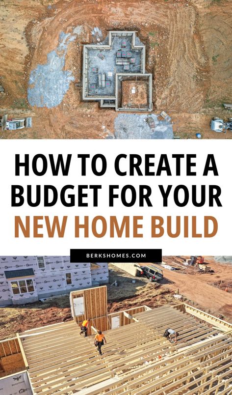 Building a house? It's important to know how much it costs to build your own home or buy a new construction home. Learn how to create a budget for your new home build, the financial steps to building a house, and everything you need to know about new construction home building budgets. In this article, we're sharing how to create your house building budget so you know how much to save for your new home, including effective budgeting strategies, construction expenses, and more! Steps To Building A House, Building A House Checklist, Building A House Cost, Budgeting Strategies, Construction Bids, Build Your Own Home, New Home Build, Home Building Tips, Construction Home