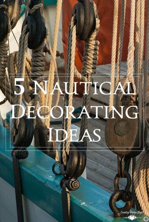 Vintage Nautical Bathroom, Nautical Decorating Ideas, Nautical Rope Decor, Nautical Outdoor Decor, Nautical Bathroom Design Ideas, Nautical Decor Diy, Nautical Decor Bedroom, Nautical Shower Curtains, Room Decor Teen