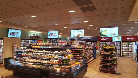 Midwest Emo Aesthetic, Kwik Trip, Digital Signage Displays, Midwest Emo, Signage Display, Emo Aesthetic, Channel Letters, Cost Saving, Digital Signage