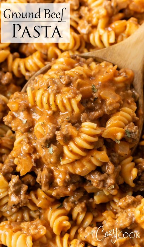 Dinner Recipes Ground Beef, Pasta Beef, Ground Beef Pasta Recipes, Beef Pasta Recipes, Recipes Ground Beef, Ground Beef Pasta, Ground Beef Recipes Healthy, Keto Beef Recipes, Beef Pasta