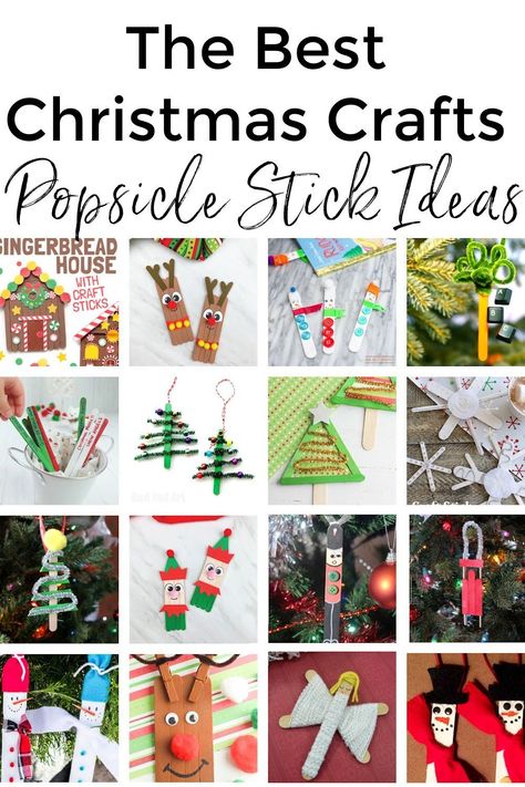 Kids Christmas Crafts Popsicle Sticks, Popsicle Stick Christmas Ornaments Diy, Popsicle Stick Christmas Decorations, Christmas Tree Popsicle Stick Ornament, Christmas Craft With Hershey Kisses, Christmas Craft Popsicle Sticks, Christmas Ideas With Popsicle Sticks, Preschool Christmas Crafts Popsicle Sticks, Christmas Crafts Using Popsicle Sticks