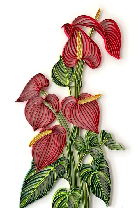 Taikang Community — JUDiTH+ROLFE - Bespoke Paper Art Teknik Quilling, Diy Quilling Crafts, Quilling Pattern, Paper Quilling Flowers, Crafts Origami, Quilling Work, Quilled Paper Art, Quilled Jewellery, Quilling Craft