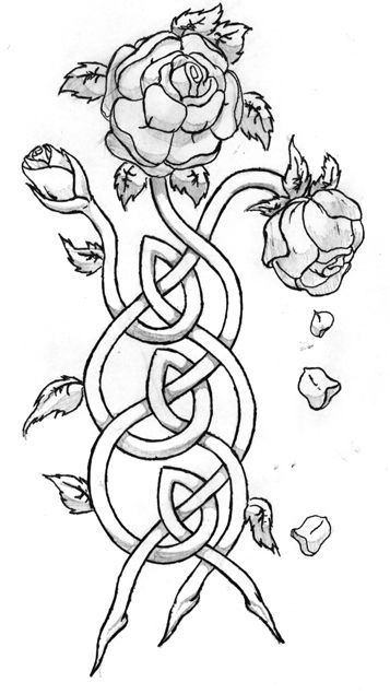 Celtic Knot by novedepaus @ deviantART For Manor house Celtic Knot Drawing, Celtic Coloring, Celtic Quilt, Celtic Artwork, Celtic Knot Tattoo, Knot Tattoo, Celtic Tattoo, Norse Tattoo, Celtic Knot Designs