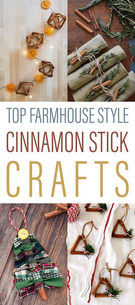 Diy Christmas Ornaments Cinnamon Sticks, Diy Christmas Decorations Cinnamon Sticks, Cinnamon Stick Cross Ornaments, Cinnamon Crafts Christmas, Cute Easy Ornaments To Make, Cinnamon Stick Trees, Cinnamon Stick Christmas Tree Ornaments, Ornaments With Cinnamon Sticks, Diy Cinnamon Stick Ornaments