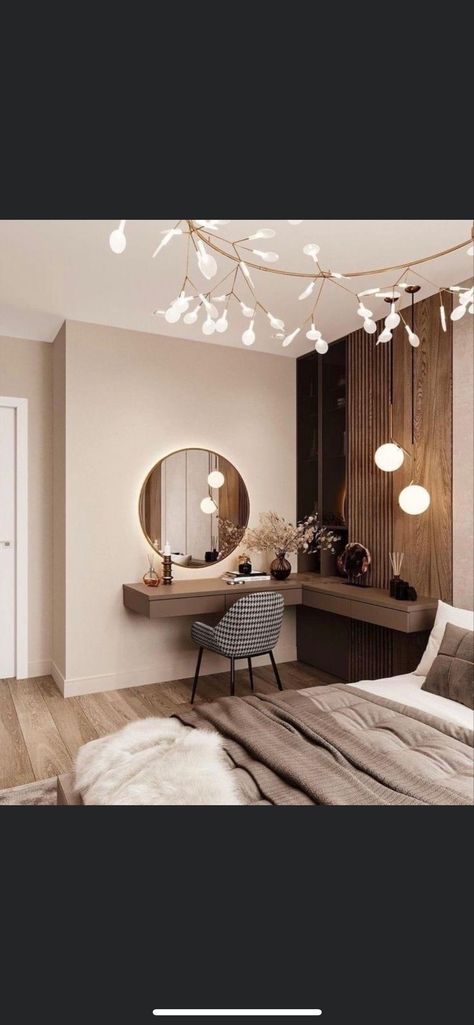 Small Bedroom Vanity, Modern Small Bedroom, Bedroom Vanities, Pinterest Room Decor, Kids Interior Room, Bedroom Vanity, Functional Space, Room Design Bedroom, Room Makeover Bedroom