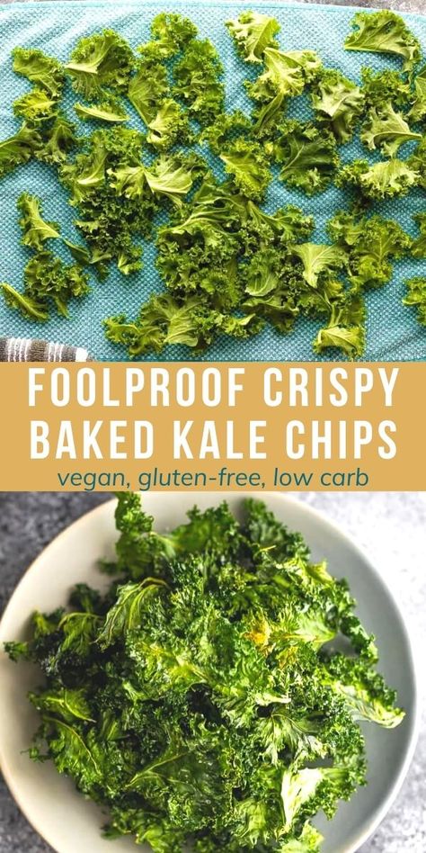 Roasted Kale Chips, Chip Seasoning, Baked Kale Chips, Kale Chips Baked, Kale Chip Recipes, Baked Kale, Hummus Recipe Homemade, Healthy Appetizer, Veggie Chips