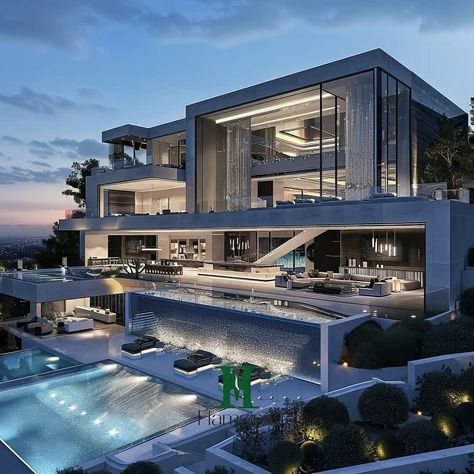 Dream House Pictures, Mansion Aesthetic, Mansion Exterior, Luxury Houses Mansions, Home Decor Ideas Bedroom, Dream Life House, Luxury Modern Homes, Dream Mansion, Modern House Facades