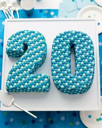 numbers for parties Martha Stewart Entertaining, Martha Stewart Recipes, Adult Party Themes, Cake Chocolat, Number Cakes, Cake Cover, Cupcake Cake, 20th Birthday, Colorful Candy