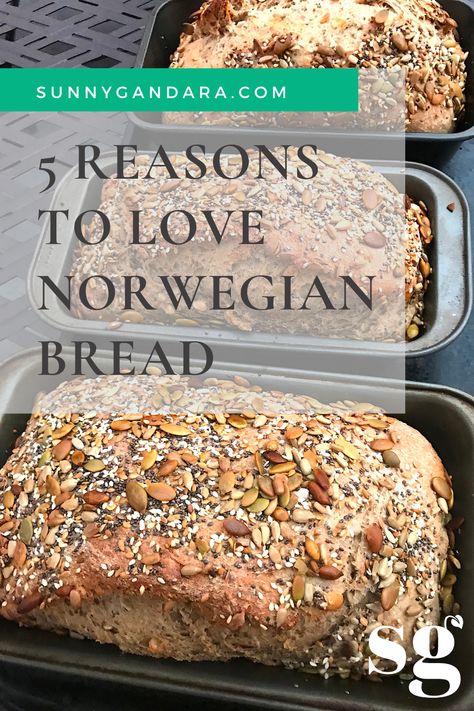 Norwegian Bread, Loaves Of Bread, Norwegian Food, Scandinavian Food, Desserts Vegan, Yeast Bread, Bread Machine, Bread Recipes Homemade, Artisan Bread