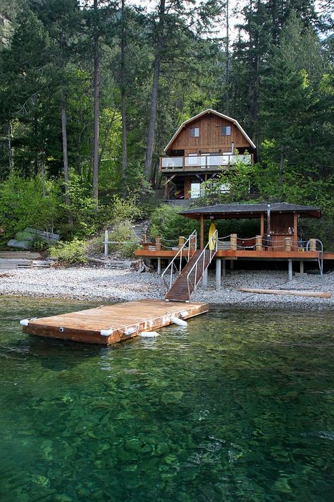 The Cabin at Anderson Lake, British Columbia, Canada House Near Lake Woods, Cabin Near Lake, Canada Lake House, Lake House Canada, Lake Side Cabin, Lakeside Cabin Aesthetic, Forest Lake House, Vermont Lake House, Cabin By Lake