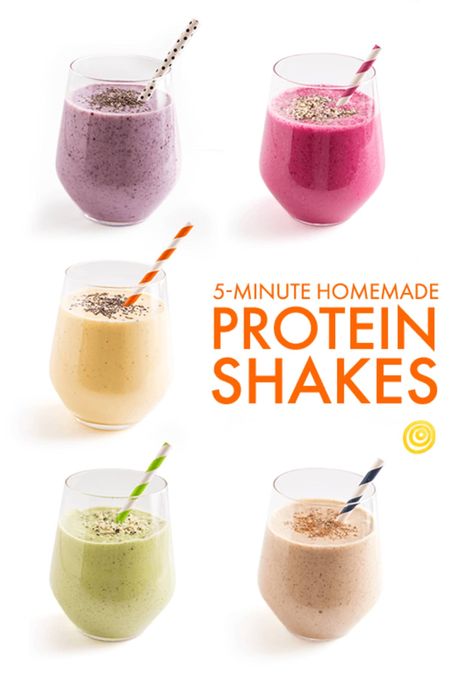 5-Minute Homemade Protein Shakes Homemade Protein Shakes Recipes, Easy Protein Shakes, Homemade Protein Shakes, Shakes Recipes, Pancakes Protein, Yummy Protein Shakes, Healthy Protein Shakes, Protein Shakes Recipes, Best Protein Shakes