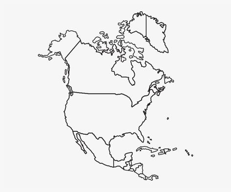 North America Map Printable, North America Continent Map, America Map Art, America Outline, Free Printable World Map, North America Continent, Freedom Tattoo, World Map Printable, Map Png