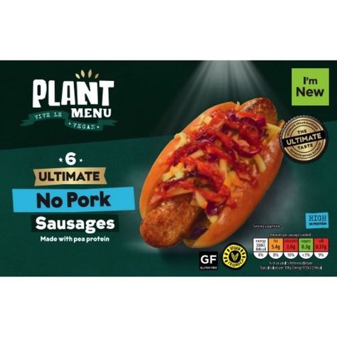 Aldi Plant Menu Ultimate No Pork Sausages 270g Pork Sausages, Meat Replacement, Veggie Sausage, Bangers And Mash, Veggie Stock, Sweet Chilli Sauce, Vegan Sausage, Roast Dinner, Butter Beans